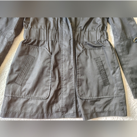 Yoki Girls Medium (Size 8-10) Black Anorak Outerwear Jacket w/ Removable Hood - Picture 12 of 13